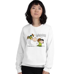 Discount AAUGH Adult Sweatshirt Lucy Van Pelt | Charlie Brown