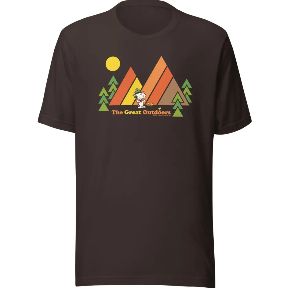 Sale Beagle Scout The Great Outdoors Adult T-Shirt Woodstock | Snoopy