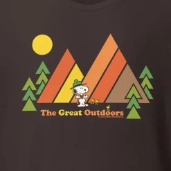 Sale Beagle Scout The Great Outdoors Adult T-Shirt Woodstock | Snoopy
