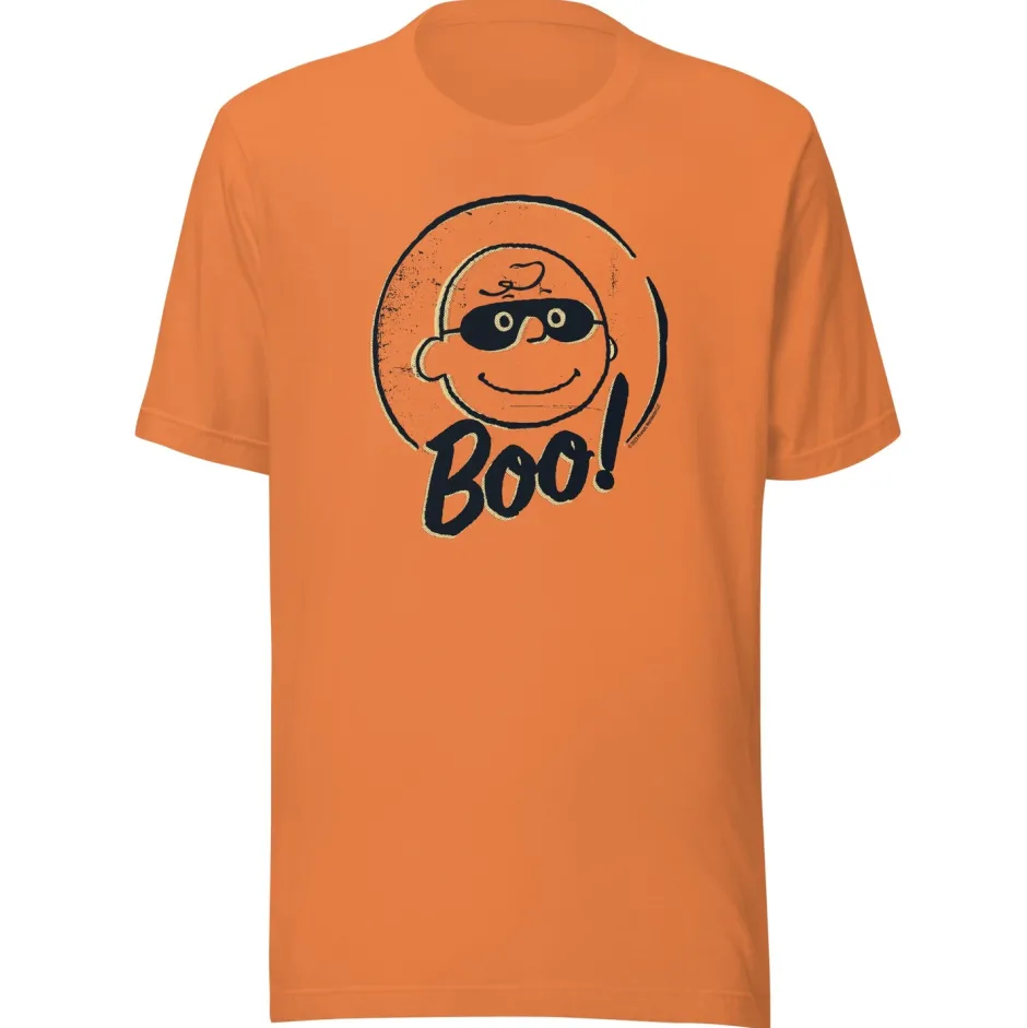Hot Charlie Brown Boo Adult T-Shirt Charlie Brown | T-Shirts