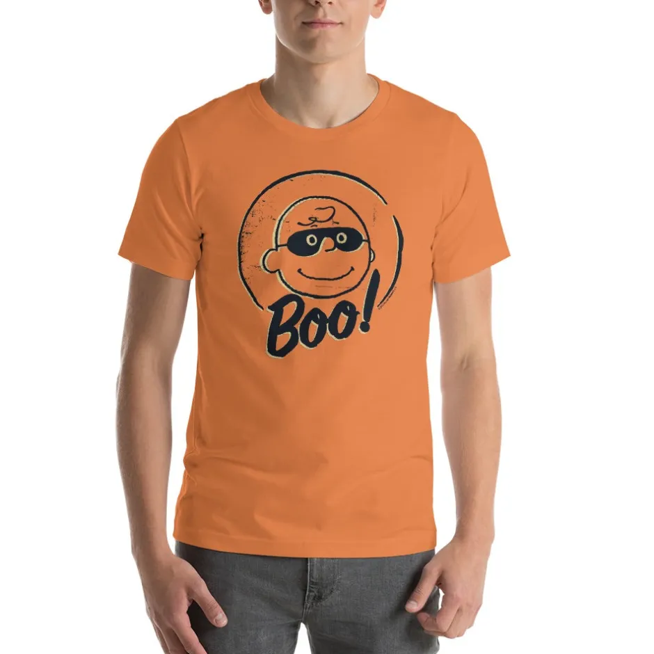 Hot Charlie Brown Boo Adult T-Shirt Charlie Brown | T-Shirts