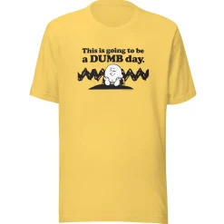 Clearance Charlie Brown Dumb Day Adult T-Shirt Charlie Brown | T-Shirts