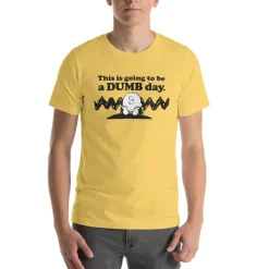 Clearance Charlie Brown Dumb Day Adult T-Shirt Charlie Brown | T-Shirts