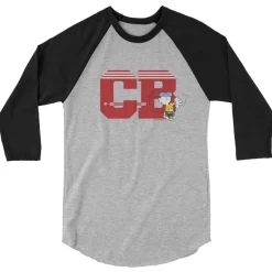 Clearance Charlie Brown Initials ¾ Sleeve Raglan T-Shirt Charlie Brown