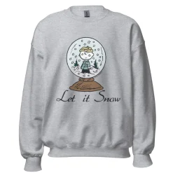 Fashion Charlie Brown Let It Snow Adult Sweatshirt Charlie Brown | Hoodies & Sweatshirts