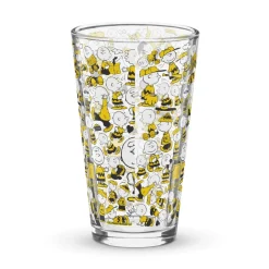 Hot Charlie Brown Pattern Pint Glass Charlie Brown | Glassware