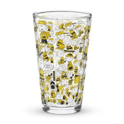 Hot Charlie Brown Pattern Pint Glass Charlie Brown | Glassware