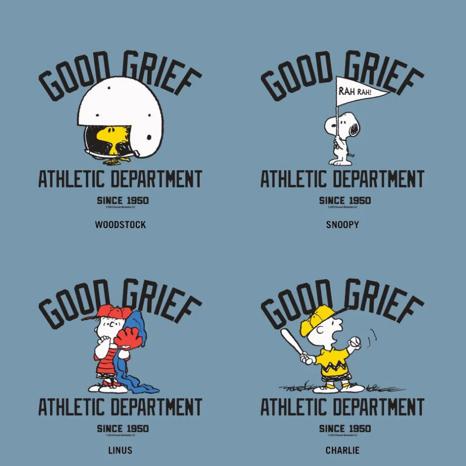 Fashion Choose Your Favorite Character Good Grief Athletic Department Customiz Woodstock | Snoopy