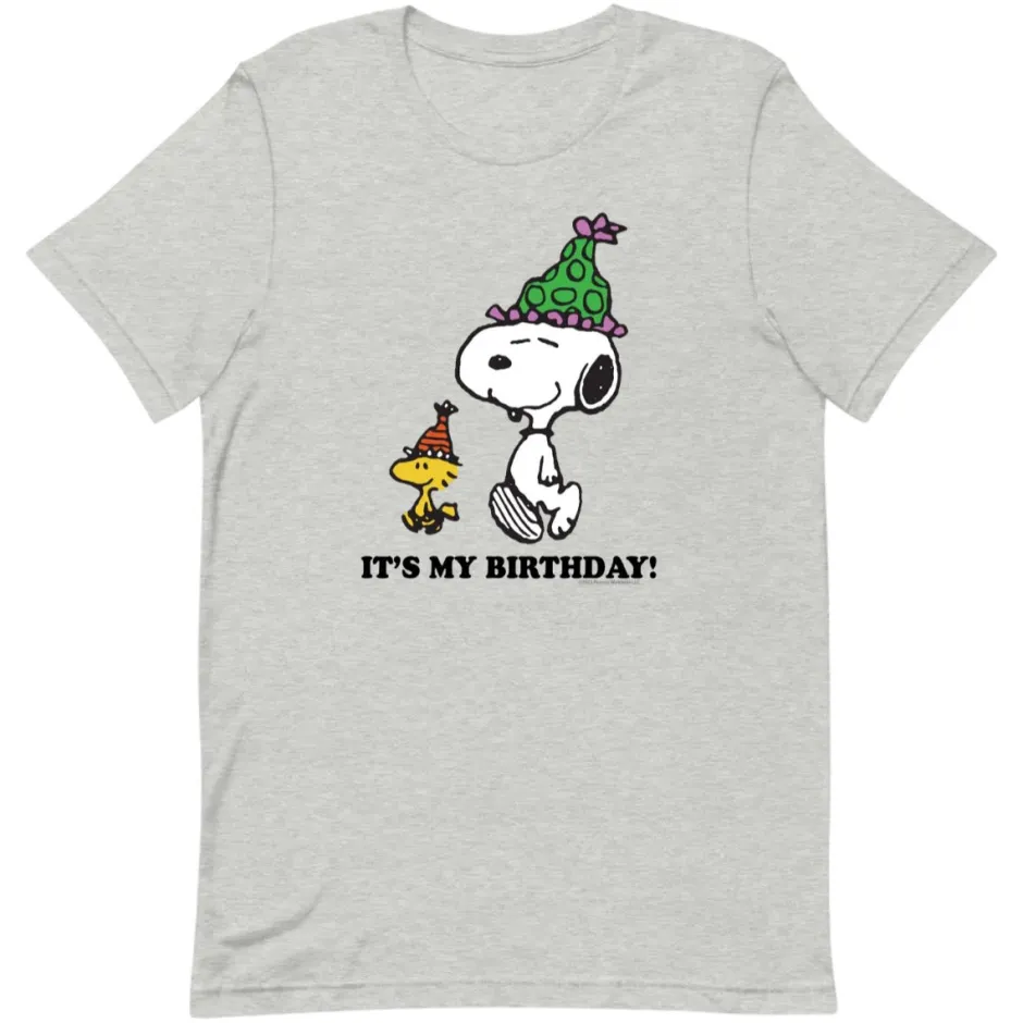 Fashion Choose Your Favorite Design Birthday Customized Adult T-Shirt Woodstock | Snoopy