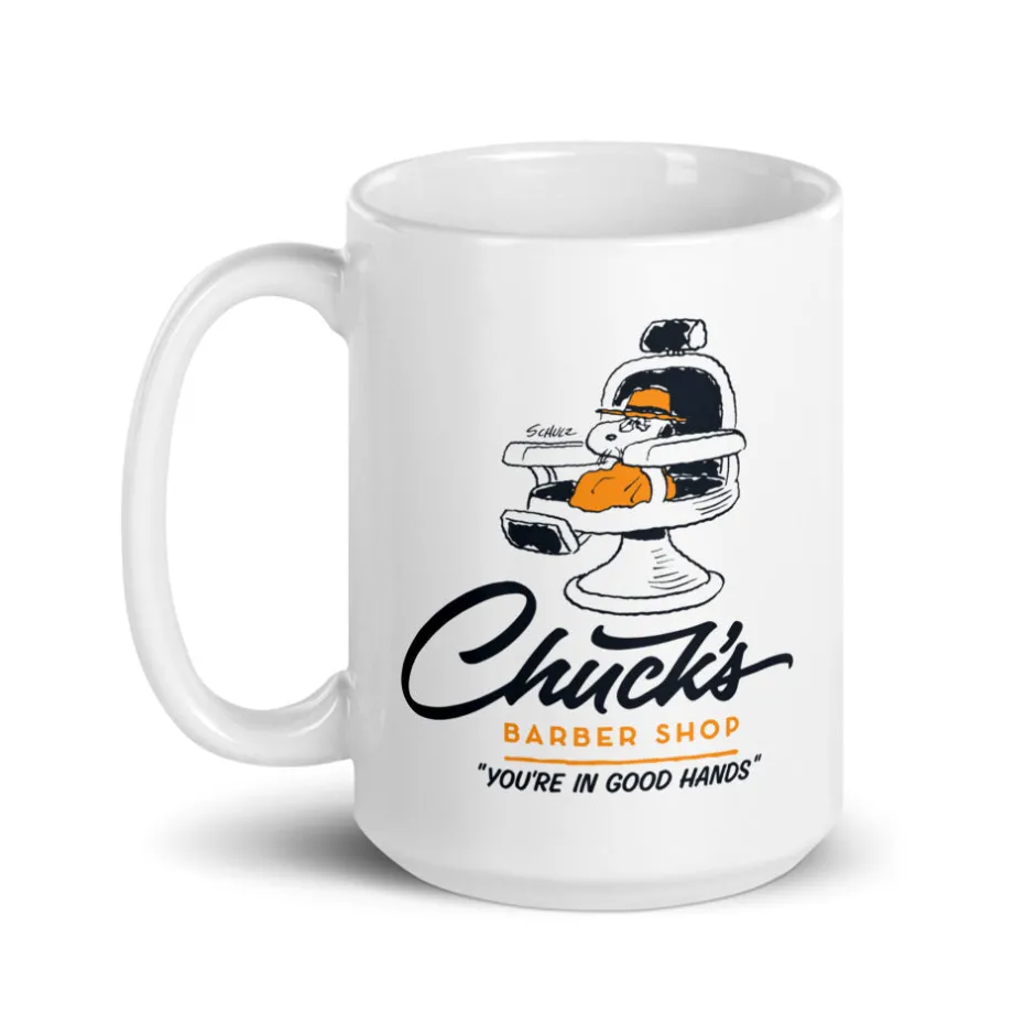 Discount Chuck's Barber Shop Mug Charlie Brown | Mugs