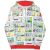 Fashion Comic Strips Color Adult Hoodie Snoopy | Sally Brown