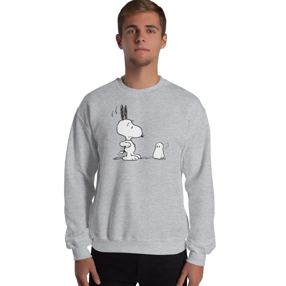 Best Ghost Adult Sweatshirt Woodstock | Snoopy