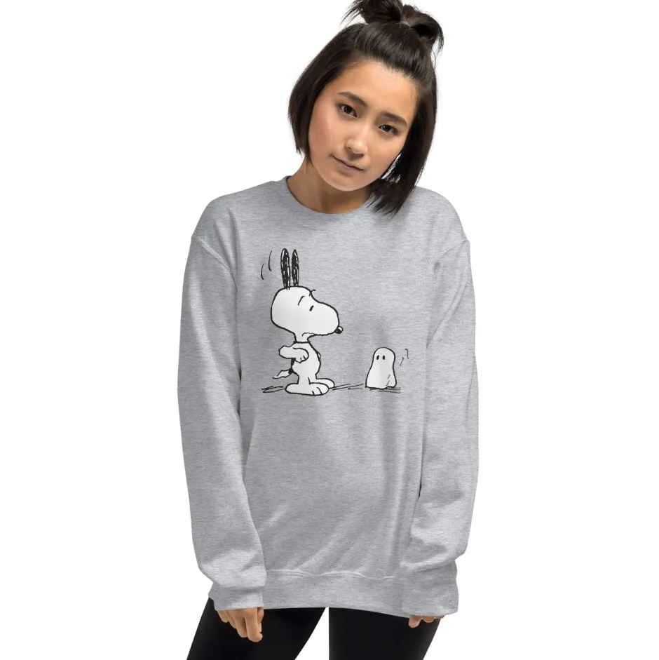 Best Ghost Adult Sweatshirt Woodstock | Snoopy