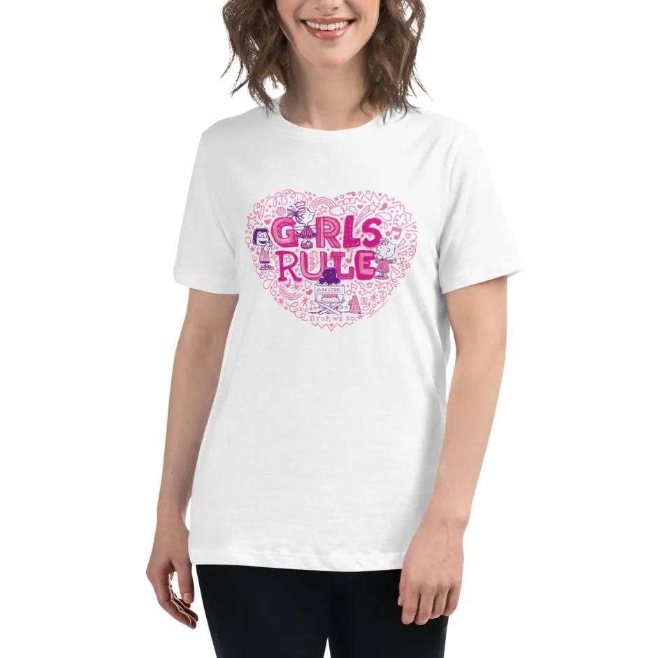 New Girls Rule Women's Relaxed T-Shirt Sally Brown | Peppermint Patty