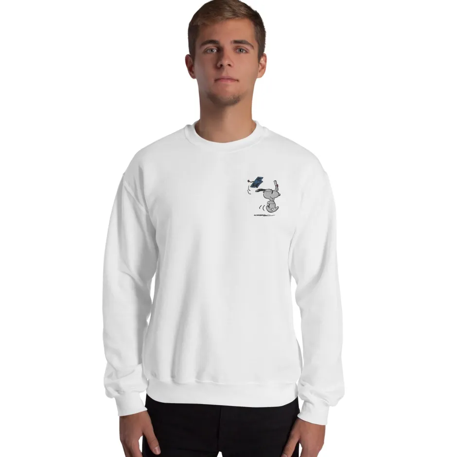 Hot Graduation Snoopy Embroidered Crewneck Snoopy | Hoodies & Sweatshirts