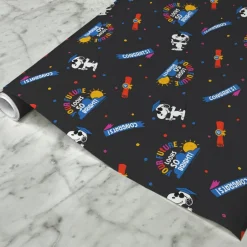 New Graduation Snoopy Satin Wrapping Paper Snoopy | Wrapping Paper