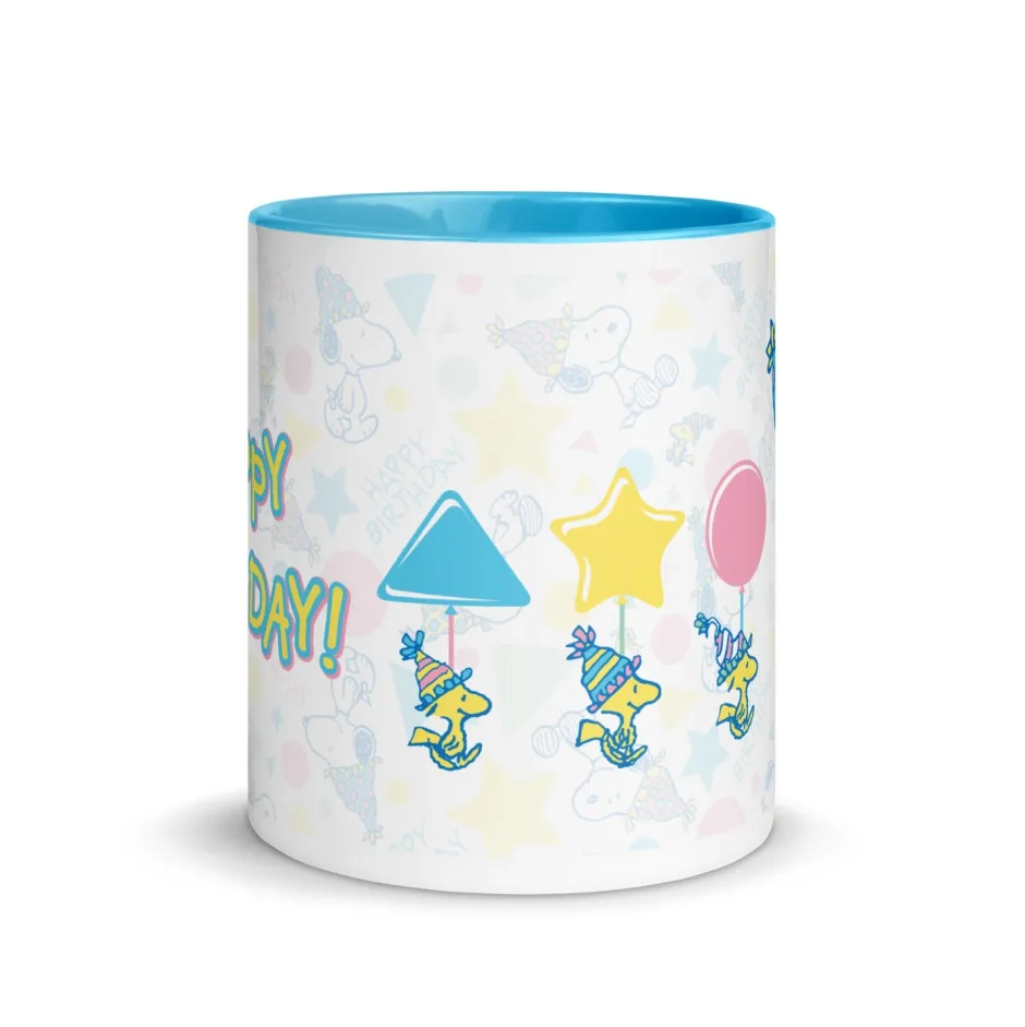 Best Happy Birthday Pattern Two Tone Mug Woodstock | Snoopy