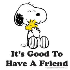 Clearance It's Good To Have A Friend Two Tone Mug Woodstock | Snoopy