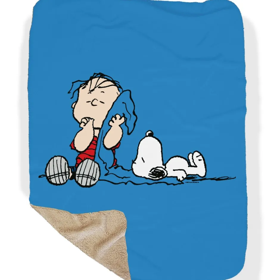 New Linus & Snoopy Blanket Sherpa Blanket Snoopy | Linus Van Pelt