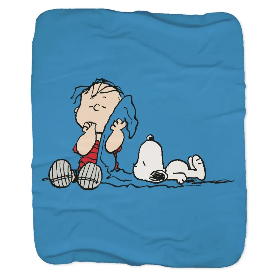 New Linus & Snoopy Blanket Sherpa Blanket Snoopy | Linus Van Pelt