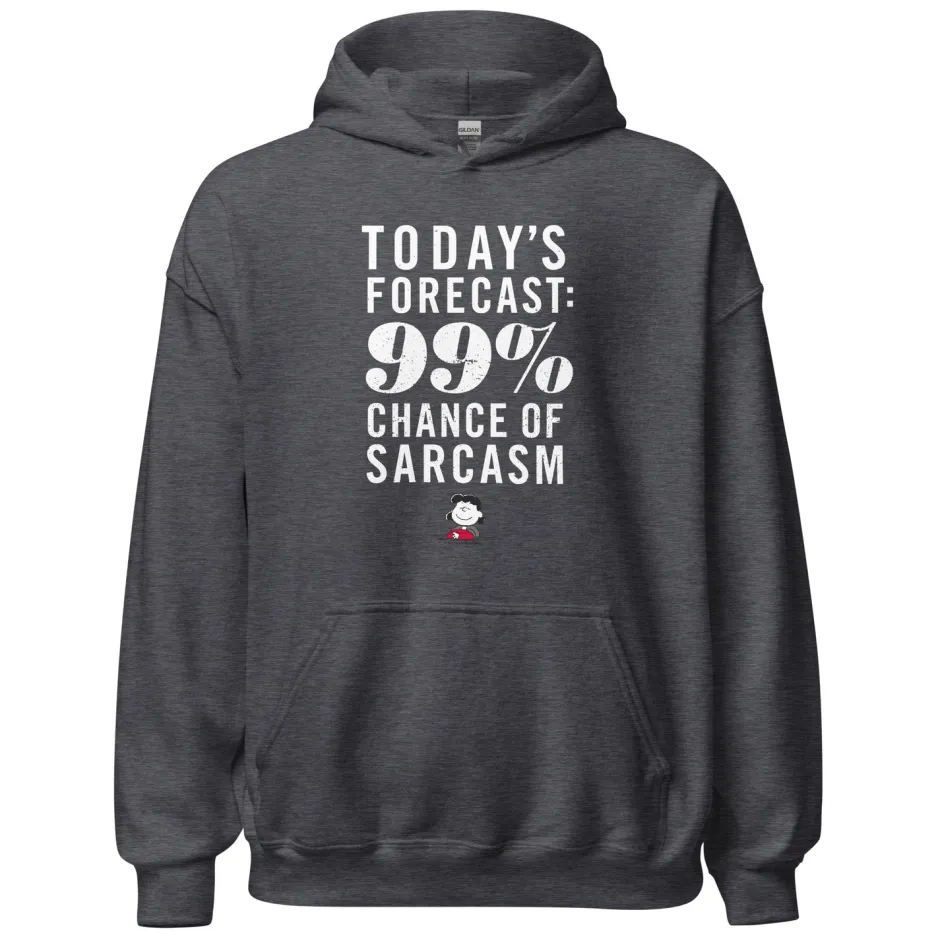 Hot Lucy Chance Of Sarcasm Adult Hoodie Lucy Van Pelt | Hoodies & Sweatshirts