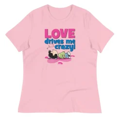 Hot Lucy Love Drives Me Crazy Women's Relaxed T-Shirt Lucy Van Pelt | T-Shirts