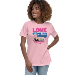 Hot Lucy Love Drives Me Crazy Women's Relaxed T-Shirt Lucy Van Pelt | T-Shirts