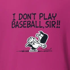 New Marcie I Don't Play Baseball Adult T-Shirt Marcie | T-Shirts
