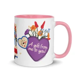 Fashion A Gift From Me To You Two-Tone Mug Mugs