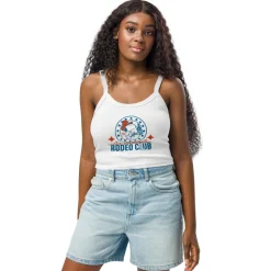 Clearance All American Rodeo Club Women's Micro-Rib Tank Top Snoopy | Tank Tops