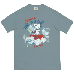 Best Around The World Comfort Colors T-Shirt Woodstock | Snoopy