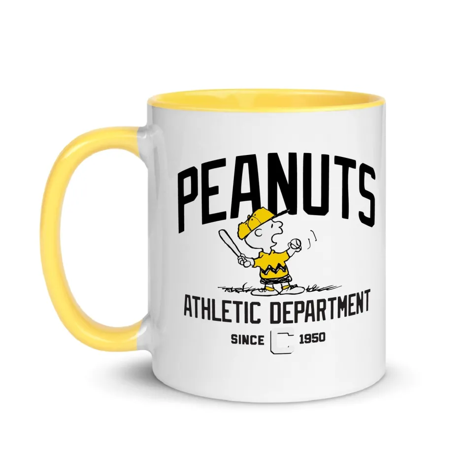 Clearance Athletic Department Charlie Brown Two Tone Mug Charlie Brown | Mugs