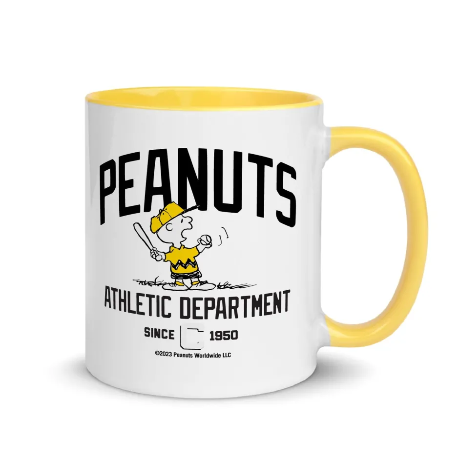 Clearance Athletic Department Charlie Brown Two Tone Mug Charlie Brown | Mugs