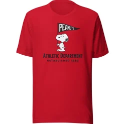 Discount Athletic Department Snoopy Adult T-Shirt Snoopy | T-Shirts