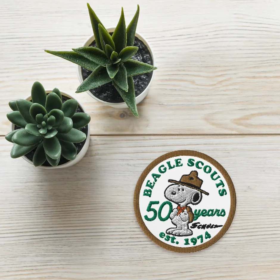 Clearance Beagle Scouts 50 Years Badges Embroidered Patch Snoopy