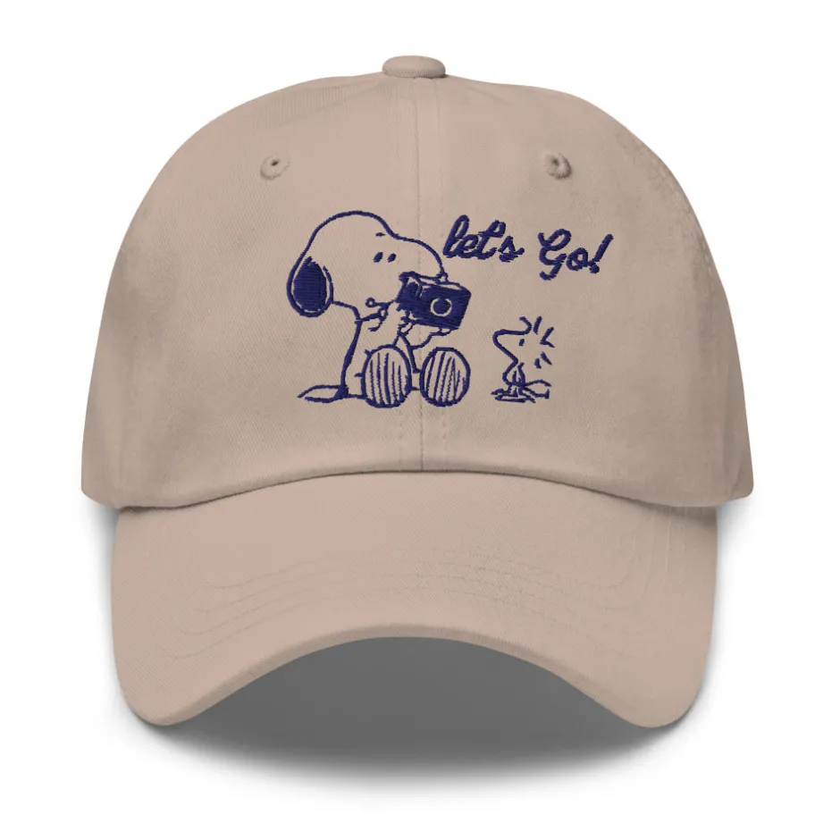 Outlet Camera Embroidered Dad Hat Woodstock | Snoopy