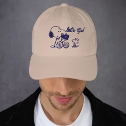 Outlet Camera Embroidered Dad Hat Woodstock | Snoopy