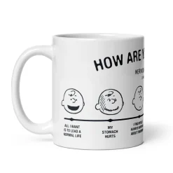Hot Charlie Brown How Are You Feeling Mug Peanuts Gang | Mugs