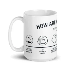 Hot Charlie Brown How Are You Feeling Mug Peanuts Gang | Mugs