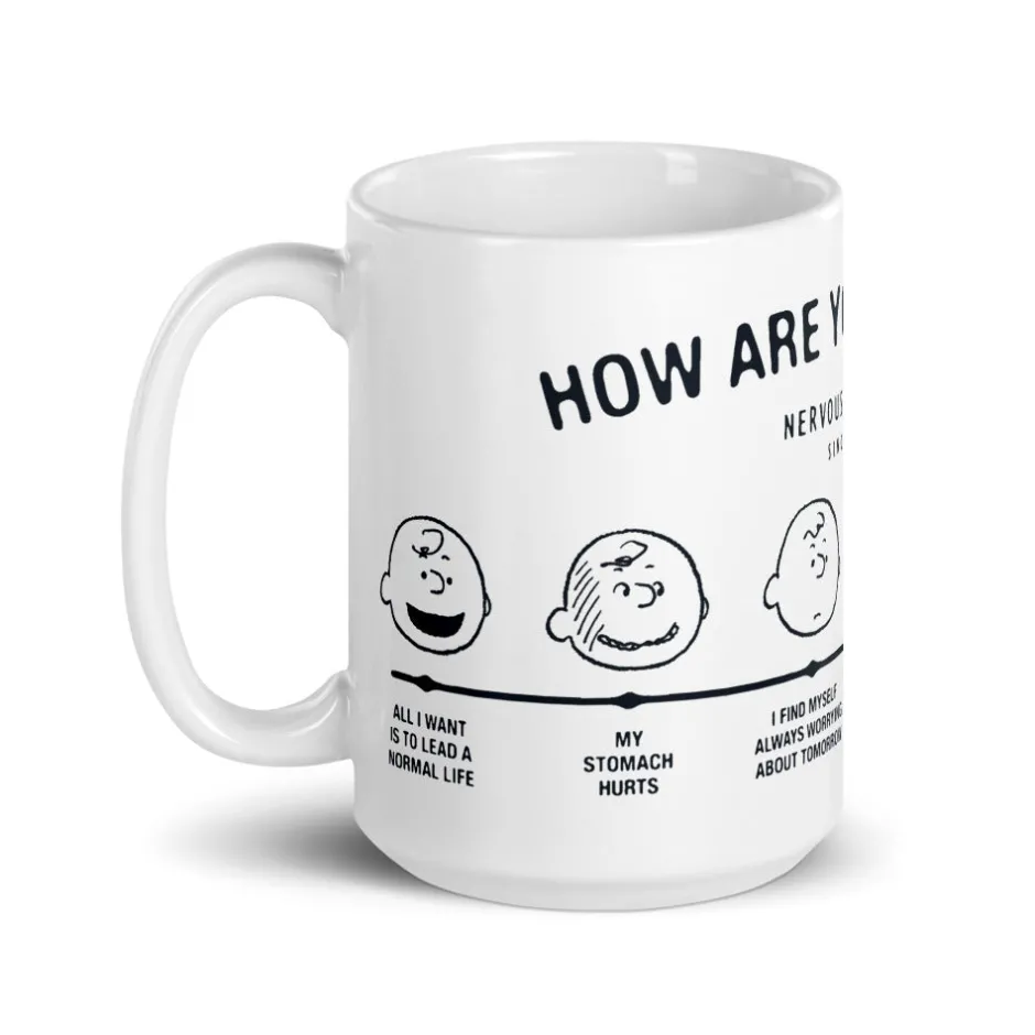 Hot Charlie Brown How Are You Feeling Mug Peanuts Gang | Mugs
