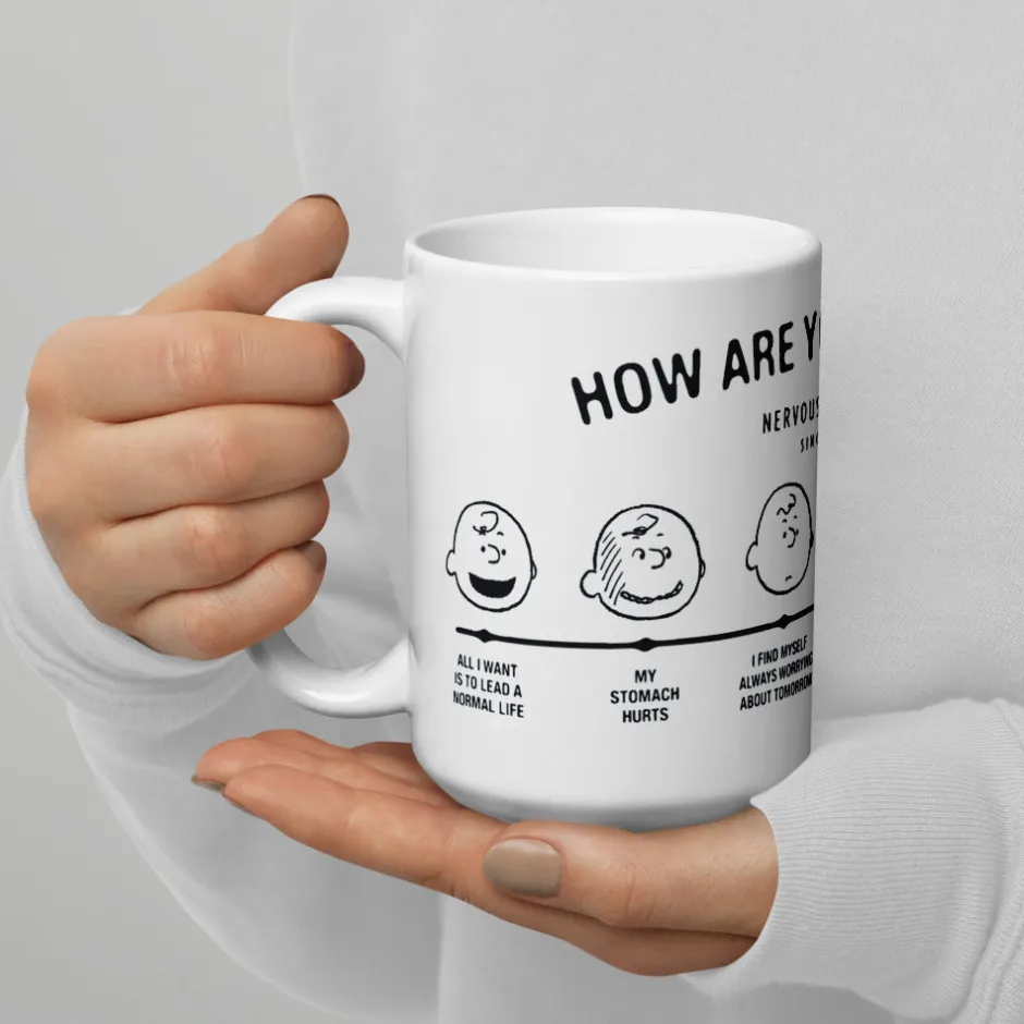 Hot Charlie Brown How Are You Feeling Mug Peanuts Gang | Mugs