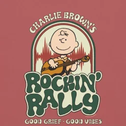 New Charlie Brown's Rockin' Rally Comfort Colors T-Shirt Snoopy | T-Shirts