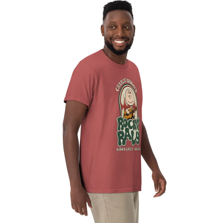 New Charlie Brown's Rockin' Rally Comfort Colors T-Shirt Snoopy | T-Shirts