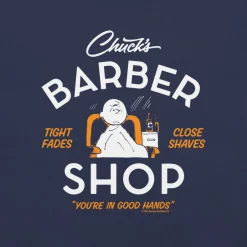 Hot Chuck's Barber Shop Unisex T-Shirt Charlie Brown | T-Shirts
