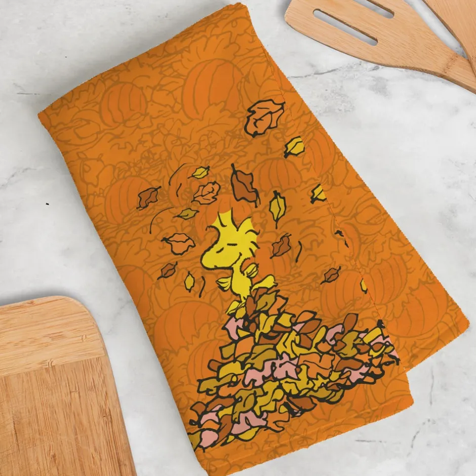 New Fall Kitchen Towel Woodstock | Snoopy