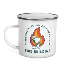 New Fire Building 50 Years Enamel Mug Snoopy | Mugs