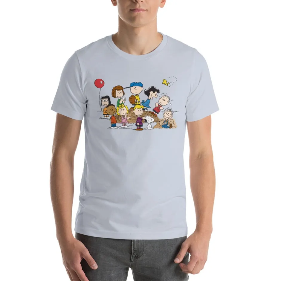 Fashion Gang Baseball Mound Adult T-Shirt Woodstock | Snoopy
