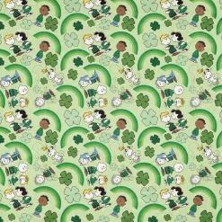 Outlet Gang Feeling Lucky Sherpa Blanket Peanuts Gang | Blankets & Pillows