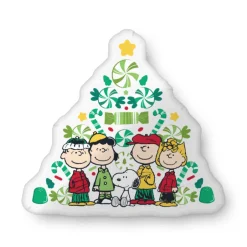 New Gang Festive Tree Pillow Peanuts Gang | Blankets & Pillows