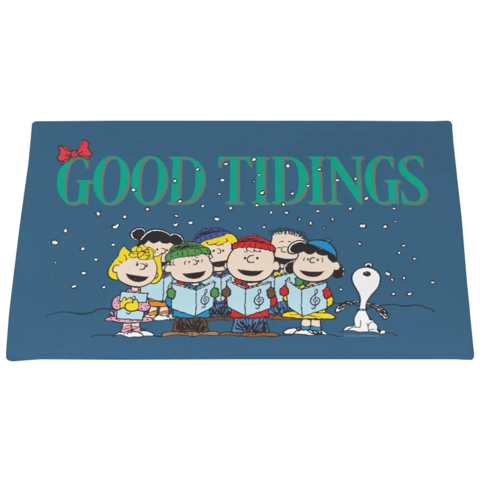Outlet Gang Good Tidings Door Mat Snoopy | Schroeder